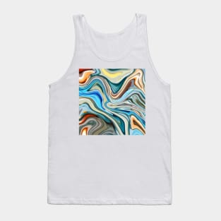 Liquid Marble Texture Tank Top